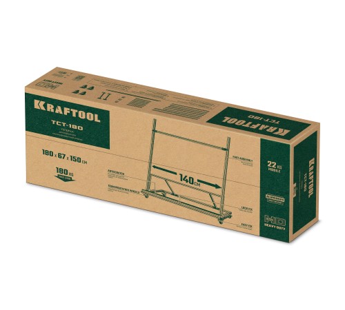 KRAFTOOL TCT-180 макс нагрузка 180 кг, Тележка для перевозки крупноформатной плитки (33251) KRAFTOOL TCT-180 макс нагрузка 180 кг, Тележка для перевозки крупноформатной плитки (33251)