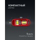 ЗУБР КОМПАКТ-2, 100 мм, пластиковый корпус, компактный магнитный уровень (3458)