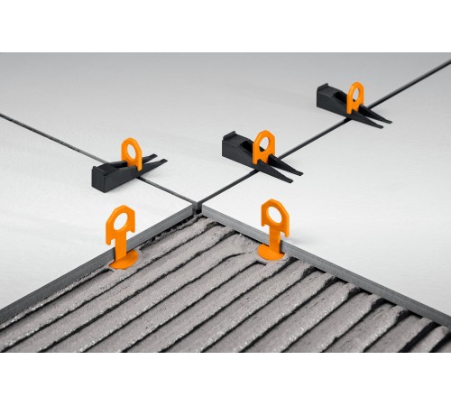 ЗУБР СВП, комплект: 1,7 мм, зажим + клин, 50 + 50 шт, система выравнивания плитки (3383-H50)