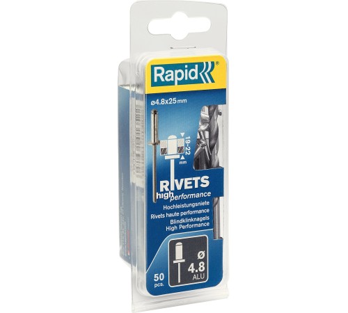 RAPID 4.8 х 25 мм, 50 шт, алюминиевая заклепка (5000392)