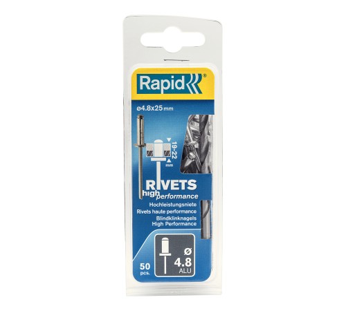 RAPID 4.8 х 25 мм, 50 шт, алюминиевая заклепка (5000392)