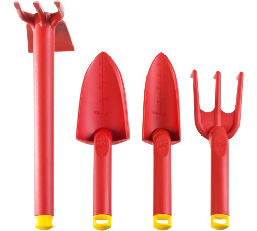 GRINDA 4 предмета: 2 совка, рыхлитель, мотыга-рыхлитель, садовый набор (421360-H4)