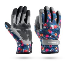 GRINDA AMBER, M (8), садовые перчатки из искусственной кожи с усиленным наладонником и кончиками пальцев, PRO Line (1139-M)