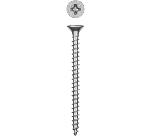 ЗУБР СУ-Б, 50 х 4.5 мм, белый цинк, 2500 шт (7,75 кг.), универсальный саморез (300370-45-050)