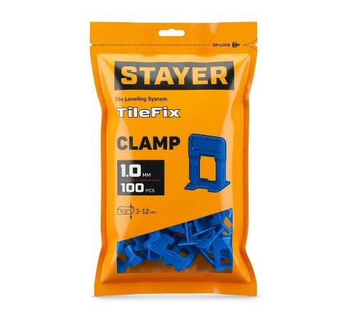 STAYER СВП TileFix, 1,0 мм, 100 шт, система выравнивания плитки ″ворота″ (33845-100)