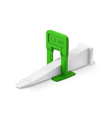 STAYER СВП TileFix, комплект: 2,0 мм, зажим + клин, 50 + 50 шт, система выравнивания плитки ″ворота″ (33843-H50)