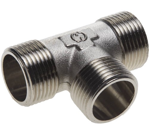GENERAL FITTINGS наружная резьба 1″, никель, тройник (51051-1)