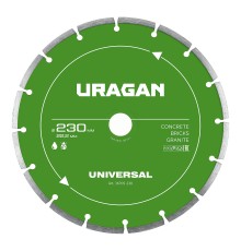 URAGAN UNIVERSAL 230 мм, диск алмазный отрезной сегментный (36705-230)