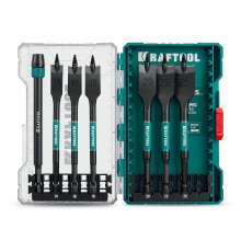 KRAFTOOL EXTREM 7шт, набор cверл перовых, резьбовой наконечник, боковые подрезатели (29511-H7)