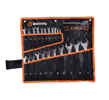 Набор комбинированных ключей 22 шт. 6 - 32, в чехле Вихрь