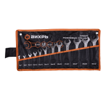 Набор рожковых ключей Вихрь 12 шт. 6 - 32, в чехле