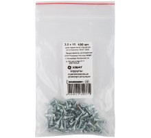 Шурупы оцинкованные, универсальные 3 х 10 100 шт Фасовка