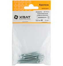 Шурупы оцинкованные, универсальные 3 х 40 (фасовка 21 шт) Шурупы оцинкованные, универсальные 3 х 40 (фасовка 21 шт)