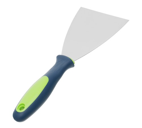 Шпательная лопатка из нержавеющей стали, 100 мм, двухкомпонентная ручка Сибртех