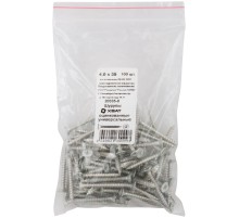 Шурупы оцинкованные, универсальные 4 х 35 100 шт Фасовка