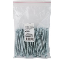 Шурупы оцинкованные, универсальные 4,5 х 70 100 шт Фасовка