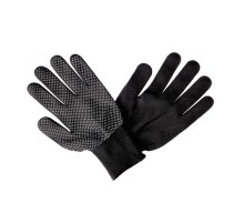 Перчатки нейлоновые с ПВХ ТОЧКА черные