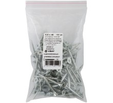 Шурупы оцинкованные, универсальные 5 х 40 100 шт Фасовка