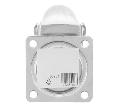 Колесо ПУ прозрачное поворотное d-35 мм, крепление платформенное Сибртех