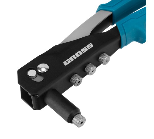 Заклепочник ручной, 260 мм, заклепки 2,4-3,2-4,0-4,8 мм Gross