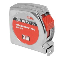 Рулетка Chrom, 2 м x 13 мм, хромированный корпус MTX