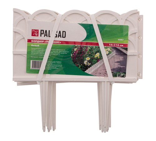 Бордюр "Прованс", 14 х 310 см, белый, Palisad Бордюр "Прованс", 14 х 310 см, белый, Palisad