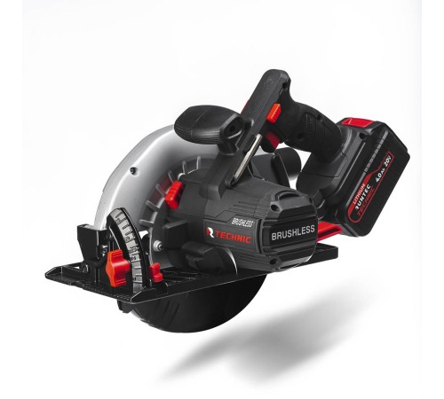 RUNTEC RT-CS1000T Пила циркулярная аккумуляторная RUNTEC TECHNIC 190*30 мм, 20В, 2*4Ач, 1000Вт