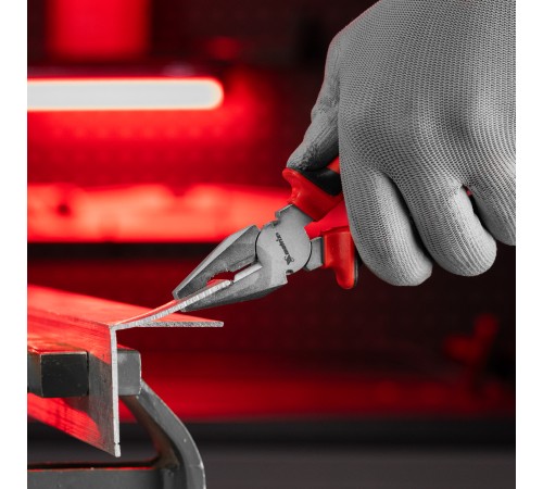 Плоскогубцы Nickel, 160 мм, никелированные, двухкомпонентные рукоятки Matrix