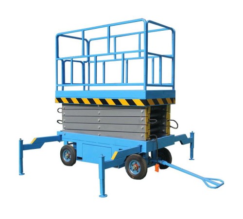 Подъемник ножничный самоходный 300 кг 16/18 м TOR SJY-0,3-16 DC аккумуляторный (Y)