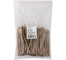 Шурупы желтопассированные, универсальные 4,5 х 80 100 шт Фасовка