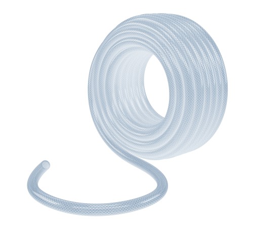 Шланг поливочный прозрачный армированный 3-х слойный, 1/2