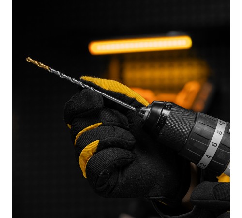 Сверло спиральное по металлу 4,2 х 119 мм, Р6М5, Golden Tip, удлиненное Denzel