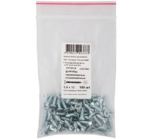 Шурупы оцинкованные, остроконечные DIN7982, 3,9 х 13 100 шт Фасовка