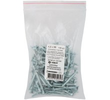 Шурупы оцинкованные, остроконечные DIN7982, 4,2 х 38 100 шт Фасовка