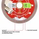 Диск алмазный отрезной по керамограниту P.I.T. DRUA ACTW11-0125C