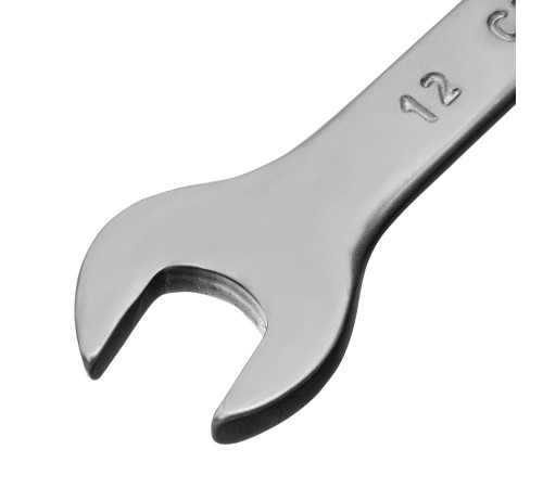 Ключ комбинированный, 12 мм, CrV, матовый хром Matrix