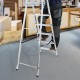 Стремянка усиленная, 6 ступеней, алюминиевая, MTX