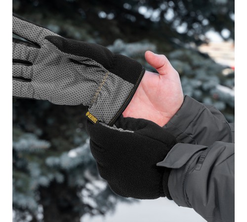 Перчатки универсальные, двойные, ПВХ нанесение, размер 9 Denzel