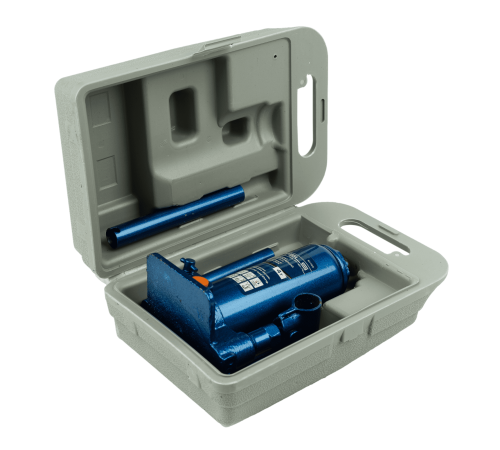 Домкрат гидравлический бутылочный, 4 т, H подъема 195-380 мм, в пластиковом кейсе Stels