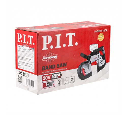 Пила ленточная аккумуляторная бесщёточная P.I.T. PHS20H-127A (без АКБ и ЗУ)