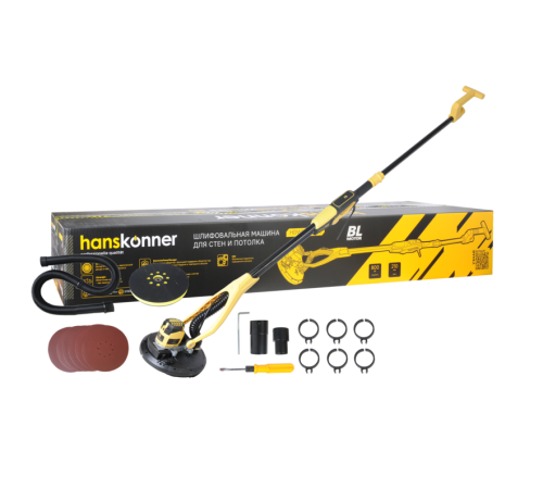 Машина для шлифовки стен Hanskonner, HDWS6080BL Машина для шлифовки стен Hanskonner, HDWS6080BL