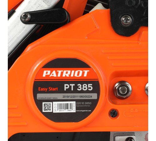 Пила цепная бензиновая PATRIOT PT 385 Пила цепная бензиновая PATRIOT PT 385