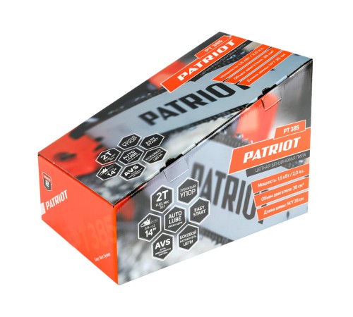 Пила цепная бензиновая PATRIOT PT 385 Пила цепная бензиновая PATRIOT PT 385