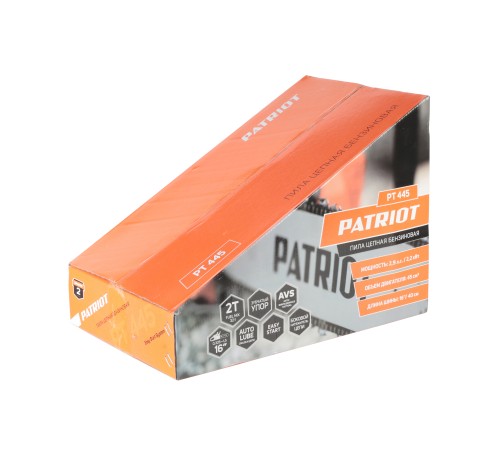 Пила цепная бензиновая PATRIOT PT 445