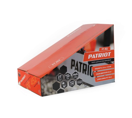 Пила цепная бензиновая PATRIOT PT 452 Пила цепная бензиновая PATRIOT PT 452