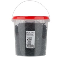 Саморезы черные по гипроку к дереву 3,5 х 35 (фасовка Ведро 1000 шт)