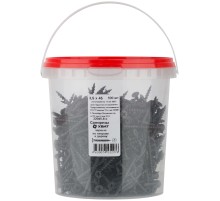 Саморезы черные по гипроку к дереву 3,5 х 45 (фасовка Ведро 500 шт)