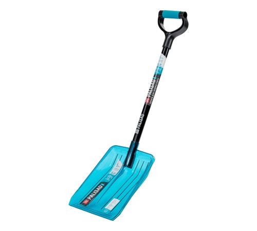 Лопата для уборки снега, поликарбонат, 260х310х870 мм, стальной черенок, LUXE Palisad