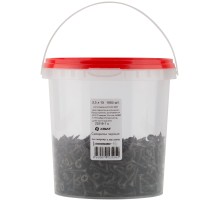 Саморезы черные по гипроку к металлу 3,5 х 19 (фасовка Ведро 1000 шт)