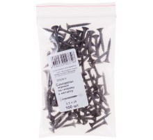 Саморезы черные по гипроку к металлу 3,5 х 25 100 шт Фасовка